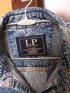 Men's Blue Acid Wash Denim Shirt