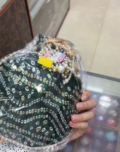 Elegant Potli Bag with Pearl Handle (any1)