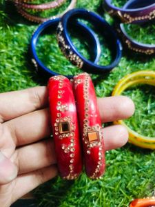 Sparkling Multi-Color Bangles Set