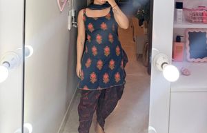 Balloon Salvar And Gotta Patti 3 Piece Suit Set