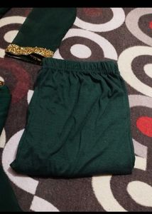 Elegant Emerald Green frock Set