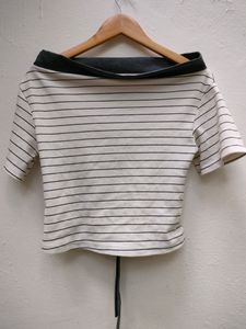 Off Shoulder Tie Up Top #STUDIO