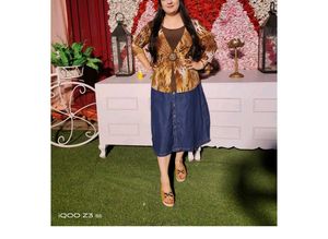 Stylish Denim Midi Skirt