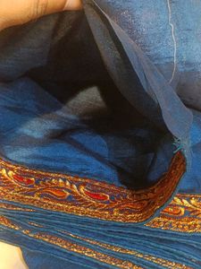 Elegant Blue Silk Saree