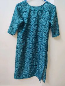 Teal Printed Kurta for women 👗