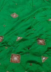 Embellished Green Silk Saree