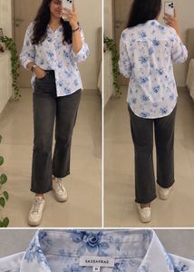 Floral Print Button-Down Shirt