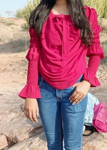 Chic Ruffled Sleeve Top