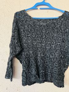 Stylish Textured Knit Sweater