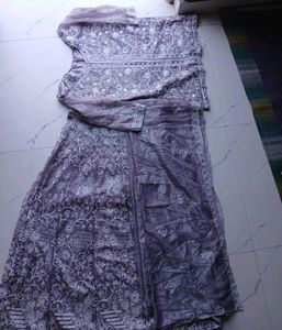 Elegant Lavender heavy lehnga choli set