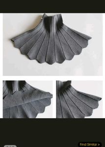 Grey Pleated Skater Skirt