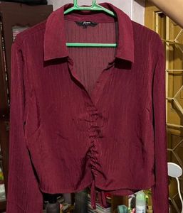 Chic Ruched Long Sleeve Top