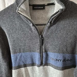 Mens DKNY half zip sweater Size S