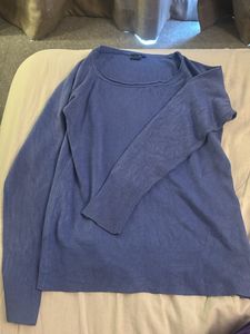 Comfortable Blue Pullover Sweater