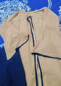 Brown Nd Black Dupatta Abaya