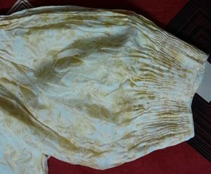 Pretty Floral Print Round Neck Blouson Top