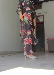 Floral 3d printed Kurta and trouser