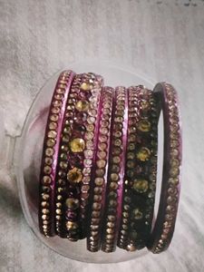Sparkling Embellished Bangles Set