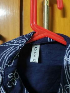 Navy Blue Wrap top