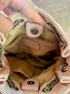 Pink Bucket Bag With Long Sling