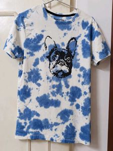 Jack &amp; Jones French Bulldog Tie-Dye T-Shirt