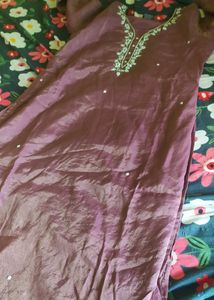 elegant Embroidered Kurta Set with Dupatta