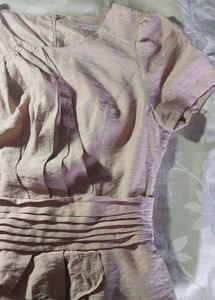 Elegant Pleated Waist Dress
