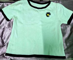 White Daisy Embroidered Top
