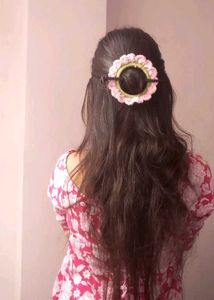 Handmade Flower Hair accessory+ bun stick