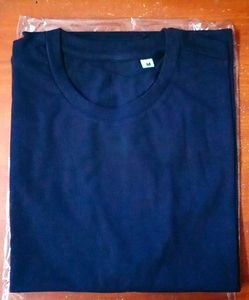 💥New Men's Premium Solid Cotton Navy Blue T-shirt