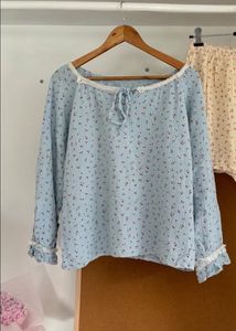 Cute Pinteresty Blue Pyjama Top