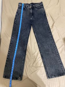 Charcoal Straight Leg Jeans