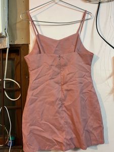 Cute Pink Spaghetti Strap Dress