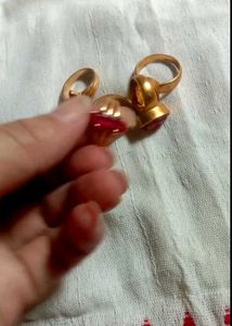Elegant Gold & like Ruby Rings per piece 150rs