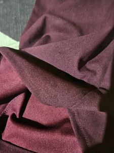 Flared Burgundy Pants For Women