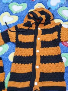 Striped Knit Outfit Set