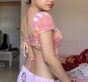 Handmade Crochet Crop Top totally new