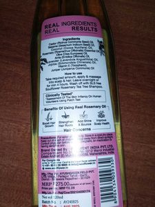 Soulflower Rosemary Lavender Hair Oil