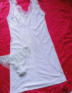 Vintage White Lace Lingerie Set