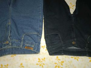 Classic Blue &amp; Black Denim Jeans