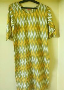 Vibrant Ikat Print Kurta