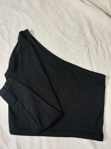 Black One Shoulder Top