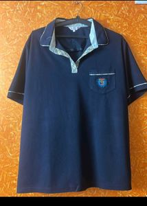 Chic Navy Blue Polo T-Shirt