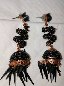 Unique Black Dangle Earrings