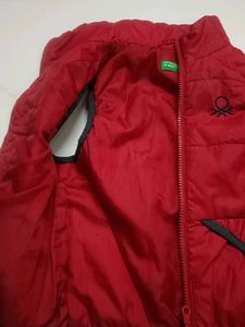 Benetton Red Padded Vest