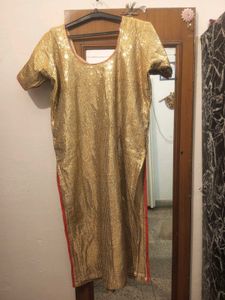 Gold Kurta with Plazo Pajama combo