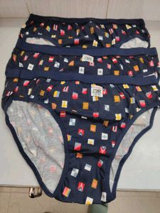 Pack of 3 Navy Blue Printed Briefs