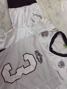 Men's White Jersey with Number 3