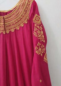 ₹899 Only🔥 Rani Pink Anarkali Kurta Set+Dupatta