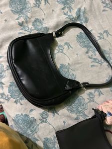 Stylish Black Hobo Shoulder Bag